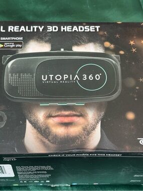 Utopia 360° Black VR Headset for Smartphones